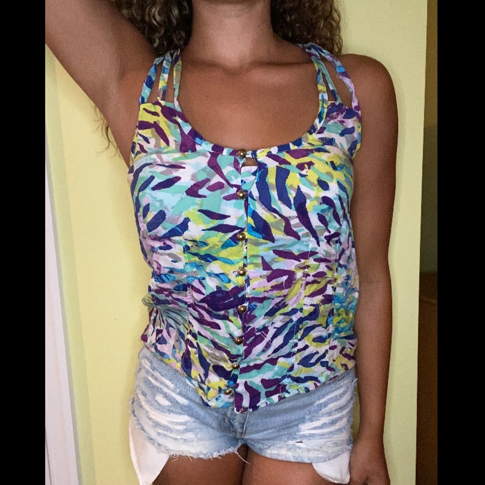 Charlotte Russe multi color tank top